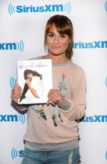 LEA MICHELE at SiriusXM Studios in New York