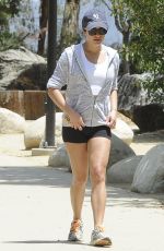 LEA MICHELE Out for a Hike in Sherman Oaks