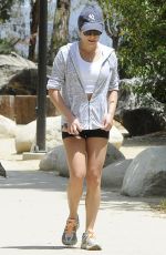 LEA MICHELE Out for a Hike in Sherman Oaks