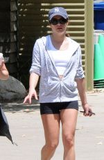 LEA MICHELE Out for a Hike in Sherman Oaks