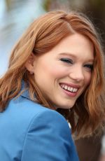LEA SEYDOUX at Saint Laurent Photocall at Cannes Film Festival