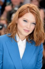 LEA SEYDOUX at Saint Laurent Photocall at Cannes Film Festival