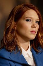 LEA SEYDOUX at Saint Laurent Press Conference at Cannes Film Festival