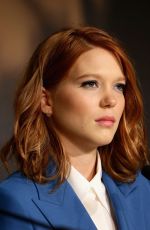 LEA SEYDOUX at Saint Laurent Press Conference at Cannes Film Festival