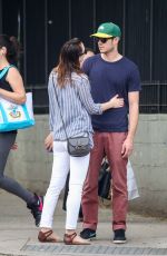 LEIGHTON MEESTER and Adam Brody Out and About in New York