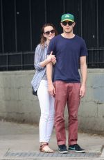 LEIGHTON MEESTER and Adam Brody Out and About in New York