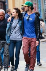 LEIGHTON MEESTER and Adam Brody Out and About in New York
