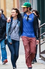 LEIGHTON MEESTER and Adam Brody Out and About in New York