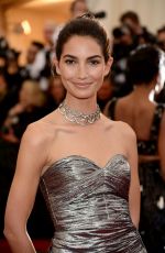 LILY ALDRIDGE at MET Gala 2014 in New York