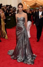 LILY ALDRIDGE at MET Gala 2014 in New York
