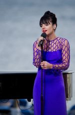 LILY ALLEN Performs on Canal Plus TV Show at Cannes Film Festival