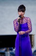 LILY ALLEN Performs on Canal Plus TV Show at Cannes Film Festival