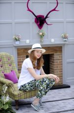 LILY COLE at House of Fraser Garden at the Chelsea Flower Show in London