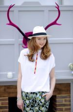 LILY COLE at House of Fraser Garden at the Chelsea Flower Show in London