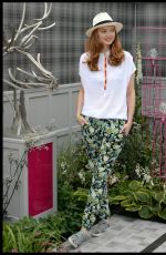 LILY COLE at House of Fraser Garden at the Chelsea Flower Show in London