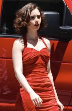 LILY COLLINS at a Set of Untitled Warren Beatty Movie in Los Angeles