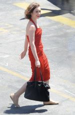 LILY COLLINS at a Set of Untitled Warren Beatty Movie in Los Angeles