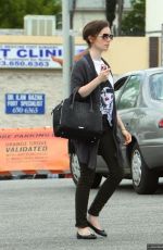 LILY COLLINS Out and About in Los Angeles 2205