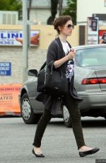 LILY COLLINS Out and About in Los Angeles 2205