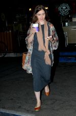 LILY COLLINS Out for Coffee in Los Angeles