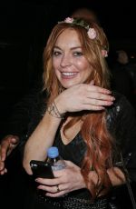 LINDSAY LOHAN at VIP Room Nightclub in Cannes