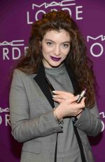 LORDE at Lorde/Mac Cosmetics Launch at Mac Pro Showroom in New York