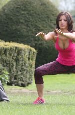 LUCY MECKLENBURGH at Fitness Camp in Shropshire