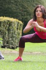 LUCY MECKLENBURGH at Fitness Camp in Shropshire