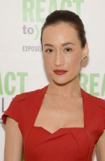 MAGGIE Q at the React to Film Awards in New York