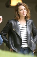 MANDY MOORE Shopping at a Yard Sale in Los Angeles