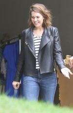 MANDY MOORE Shopping at a Yard Sale in Los Angeles