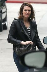 MANDY MOORE Shopping at a Yard Sale in Los Angeles