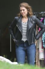 MANDY MOORE Shopping at a Yard Sale in Los Angeles