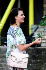 MARGOT ROBBIE Out Shopping at Sainsbury