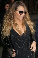 MARIAH CAREY at The Late Show with David Letterman in New York