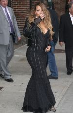 MARIAH CAREY at The Late Show with David Letterman in New York