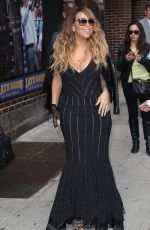 MARIAH CAREY at The Late Show with David Letterman in New York