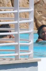 MICHELLE RODRIGUEZ in Bikini at Pool in Eden Roc Resort in Cannes