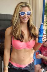 MIESHA TATE in Bikini Top at Pool Party in Las Vegas