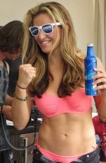 MIESHA TATE in Bikini Top at Pool Party in Las Vegas