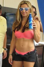 MIESHA TATE in Bikini Top at Pool Party in Las Vegas