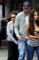 MILA KUNIS and Ashton Kutcher Out and About in Los Feliz