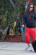 MILA KUNIS Walks Her Dogs Out in Los Angeles