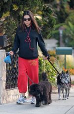 MILA KUNIS Walks Her Dogs Out in Los Angeles