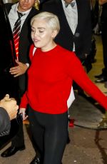 MILEY CYRUS Leaving Sporting Club in Monte Carlo