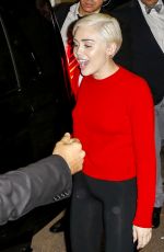 MILEY CYRUS Leaving Sporting Club in Monte Carlo