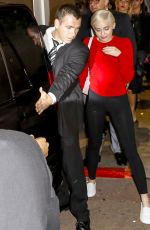 MILEY CYRUS Leaving Sporting Club in Monte Carlo
