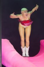 MILEY CYRUS Performs at Bangerz Tour in Lyon