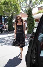 MINNIE DRIVER Leaves Ivy Restaurant in Beverly Hills