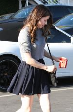 MIRAMNDA COSGROVE in Skirt Leaves Fred Segal in West Hollywood